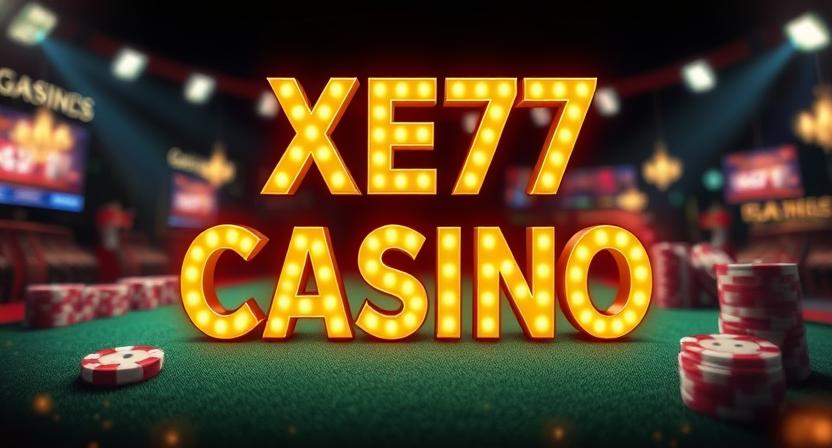 Immersive lounge-style interface of XE77 casino