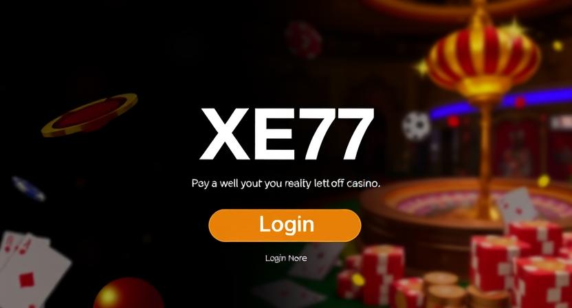 Clean and intuitive XE77 login interface